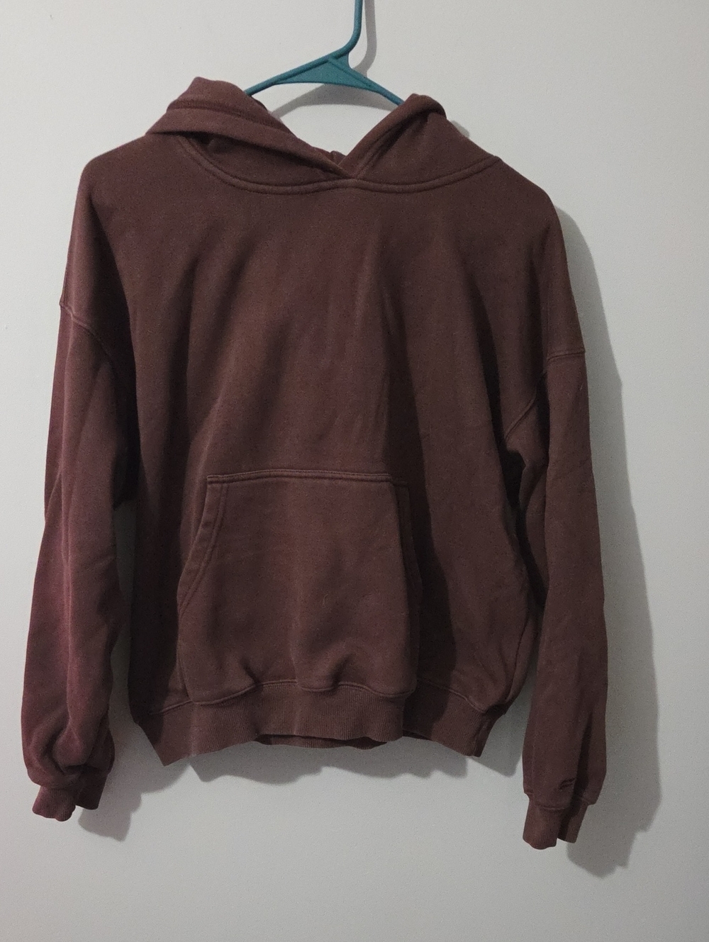 Fabletics Brown Hooded Pullover Sweatshirt